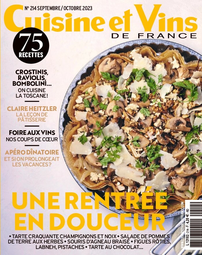 Abonnement magazine Cuisine et Vins de France à prix réduit !